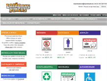 Tablet Screenshot of lojaodasplacas.com.br